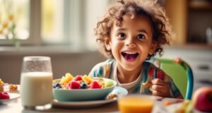 explaining the benefits of breakfast to children