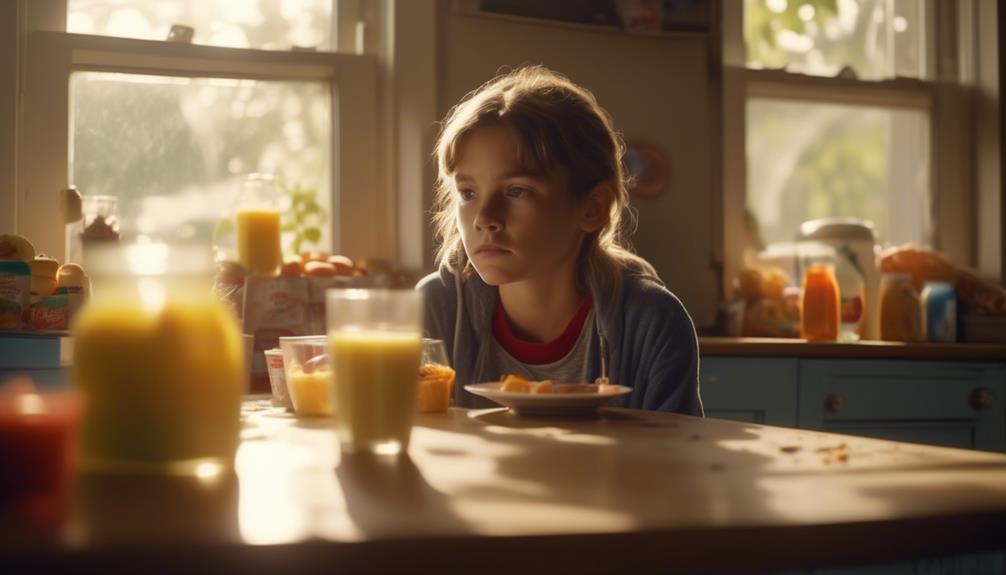 teenager skipping breakfast prevention